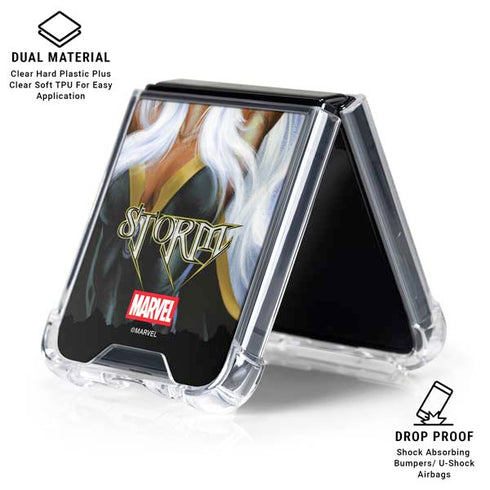 Marvel X-Men Storm by Joe Jusko Galaxy Z Flip6 Clear Case
